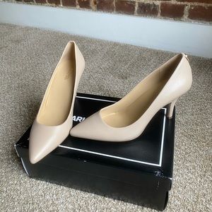 Nude Leather Heels